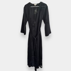 Vintage Jones New York sheer rose robe